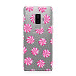 Christmas Candy Samsung Galaxy S9 Plus Case on Silver phone