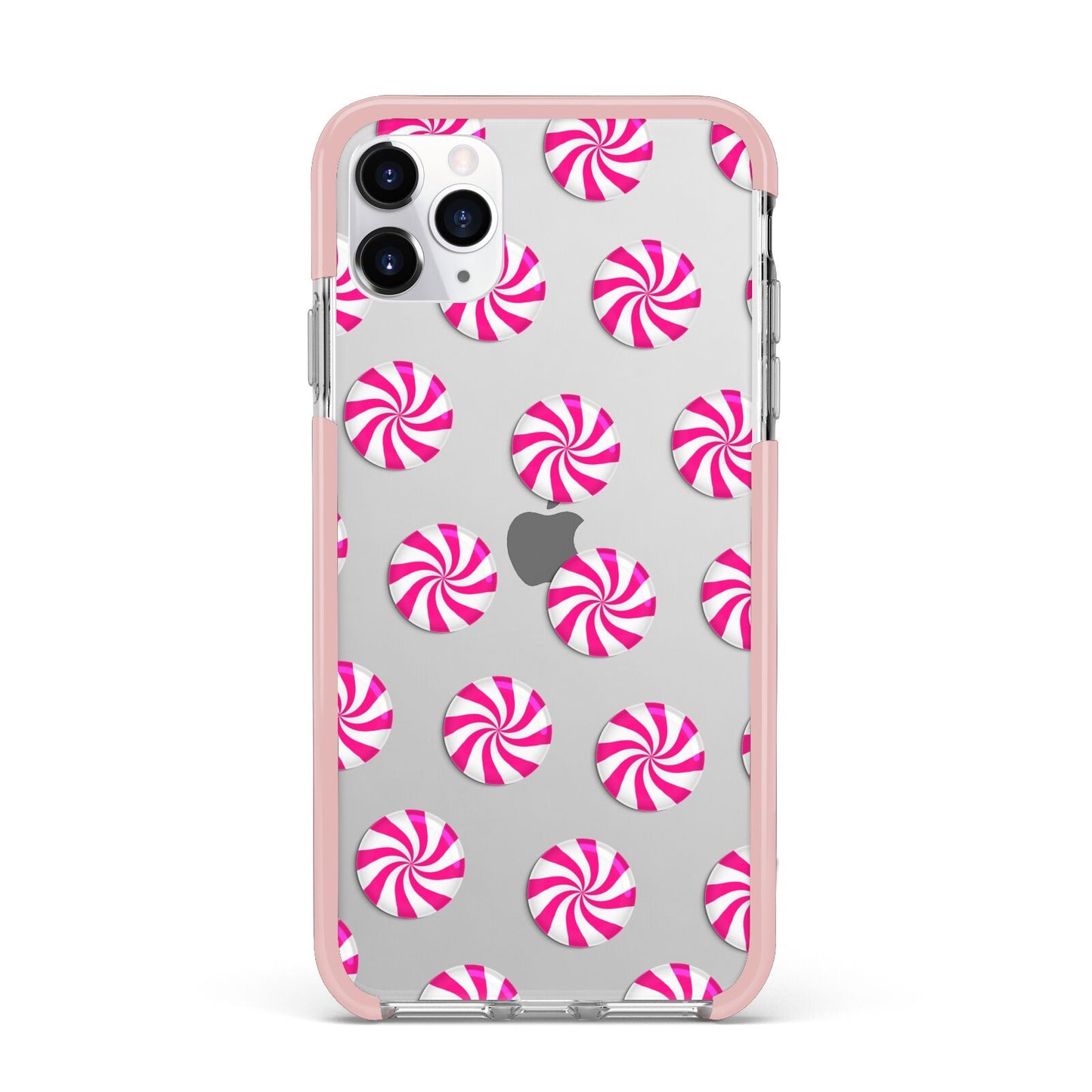 Christmas Candy iPhone 11 Pro Max Impact Pink Edge Case