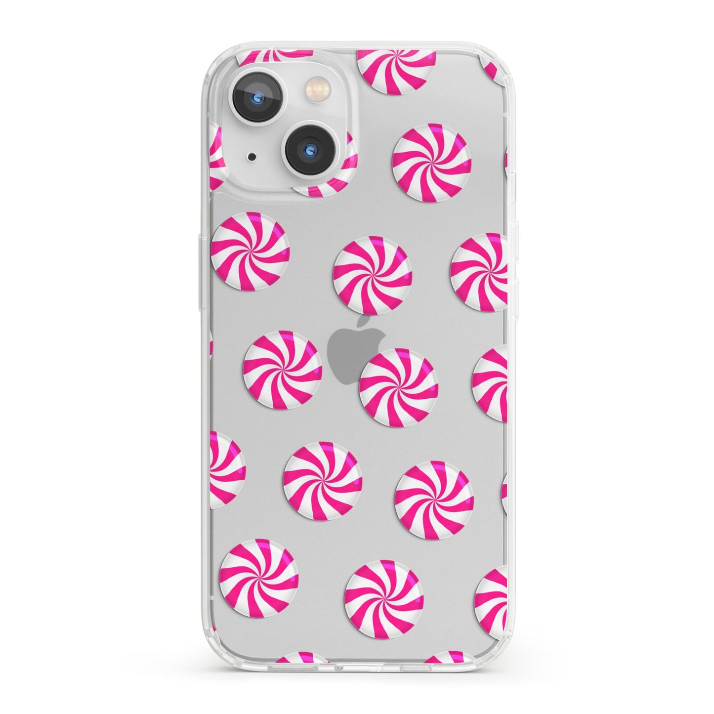 Christmas Candy iPhone 13 Clear Bumper Case