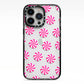 Christmas Candy iPhone 13 Pro Black Impact Case on Silver phone