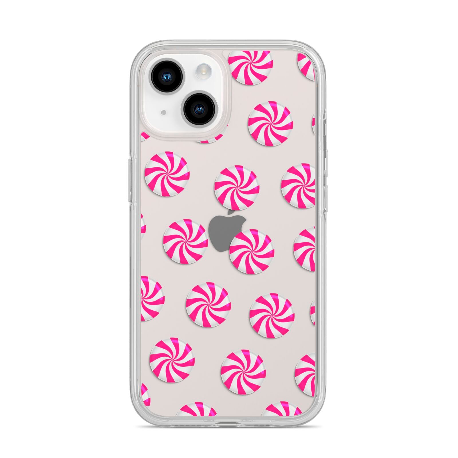 Christmas Candy iPhone 14 Clear Tough Case Starlight