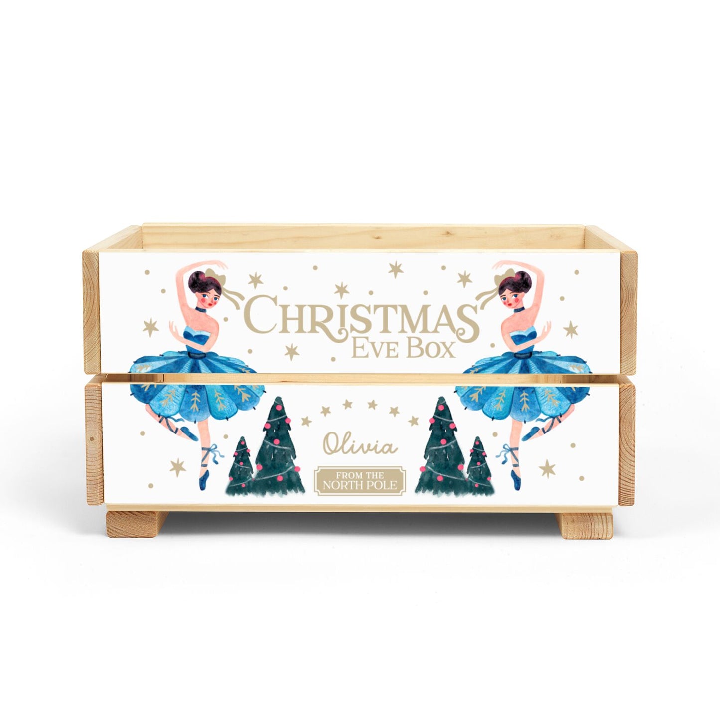 Christmas Dancing Ballerina Christmas Eve Crate Box