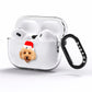 Christmas Dog AirPods Pro Clear Case Side Image