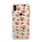 Christmas Dog Apple iPhone Xs Max Impact Case Pink Edge on Silver Phone