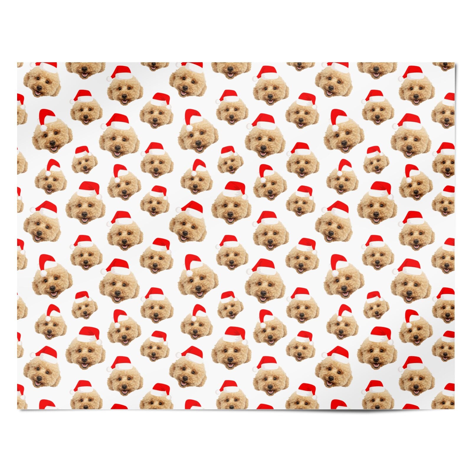 Christmas Dog Personalised Wrapping Paper Alternative