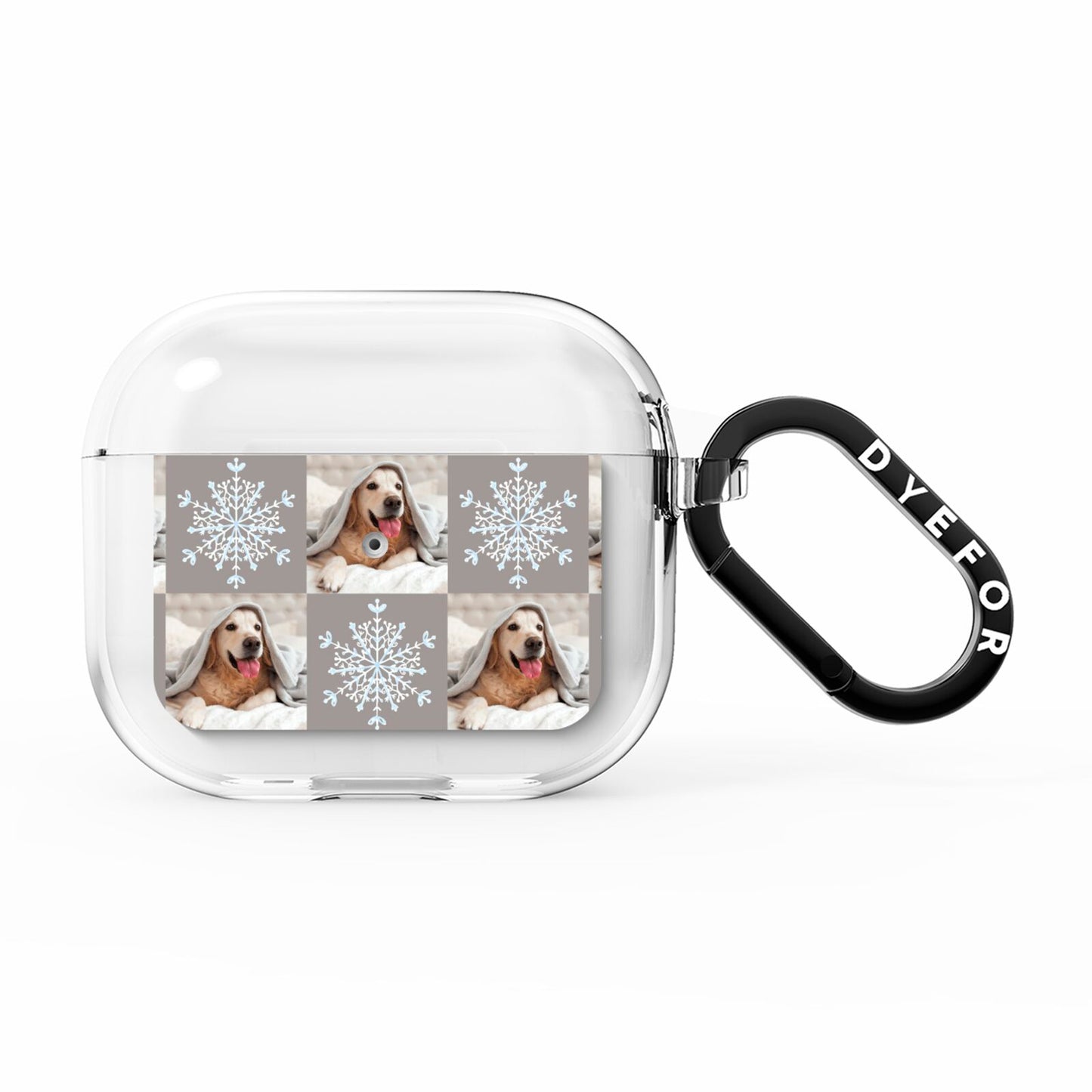 Christmas Dog Photo AirPods Clear Case 3rd Gen