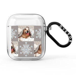 AirPods-Hülle mit weihnachtlichem Hundefoto