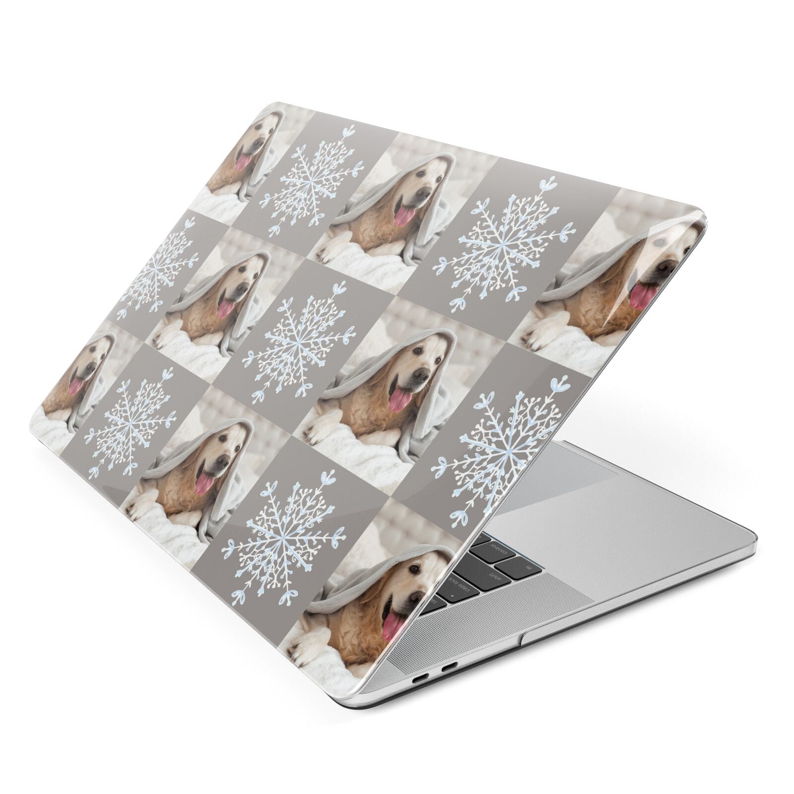Christmas Dog Photo Apple MacBook Case Side View
