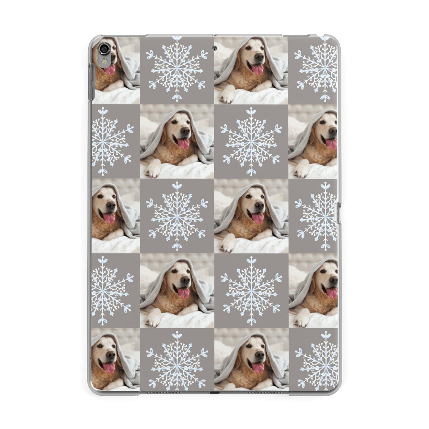Christmas Dog Photo Apple iPad Grey Case
