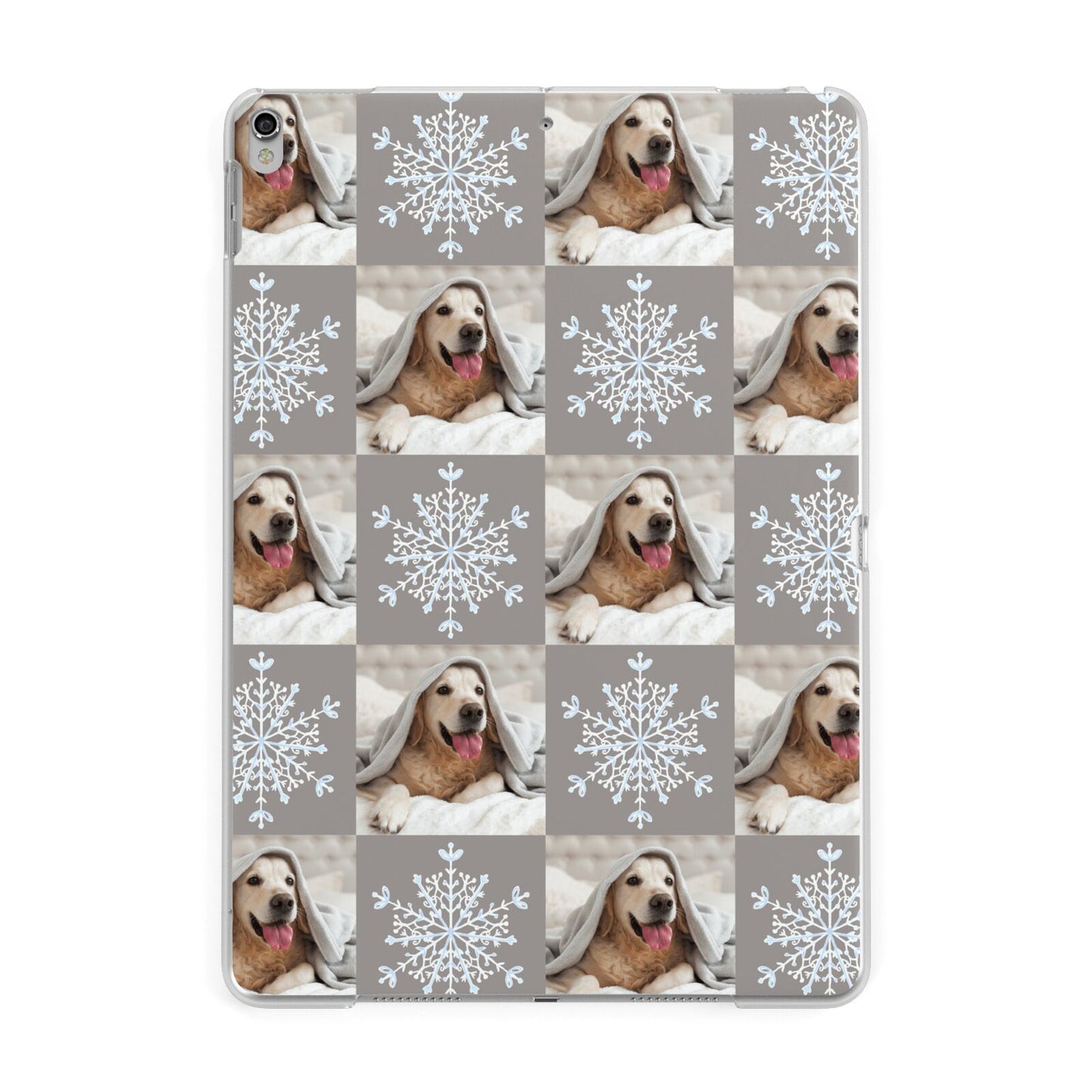 Christmas Dog Photo Apple iPad Silver Case
