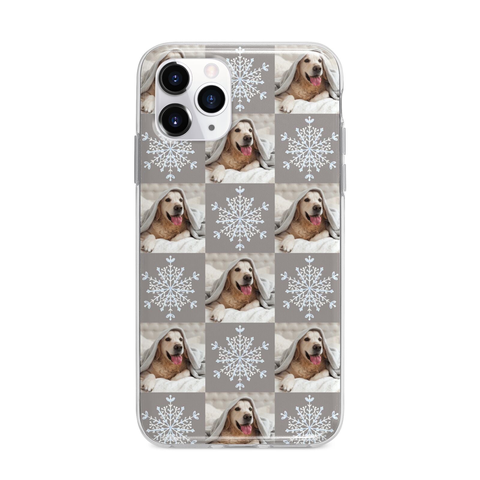 Christmas Dog Photo Apple iPhone 11 Pro in Silver with Bumper Case