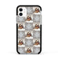 Christmas Dog Photo Apple iPhone 11 in White with Black Impact Case