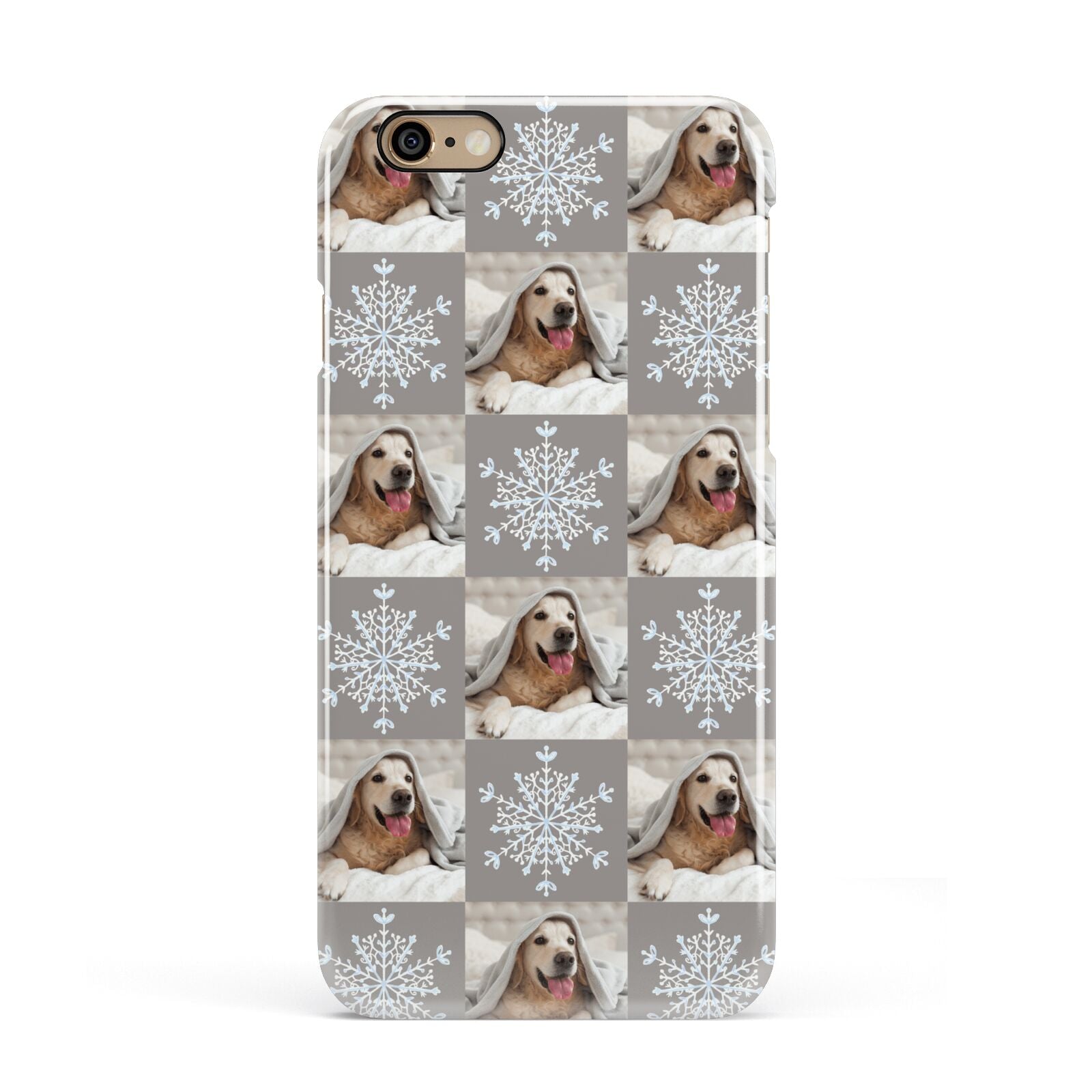 Christmas Dog Photo Apple iPhone 6 3D Snap Case