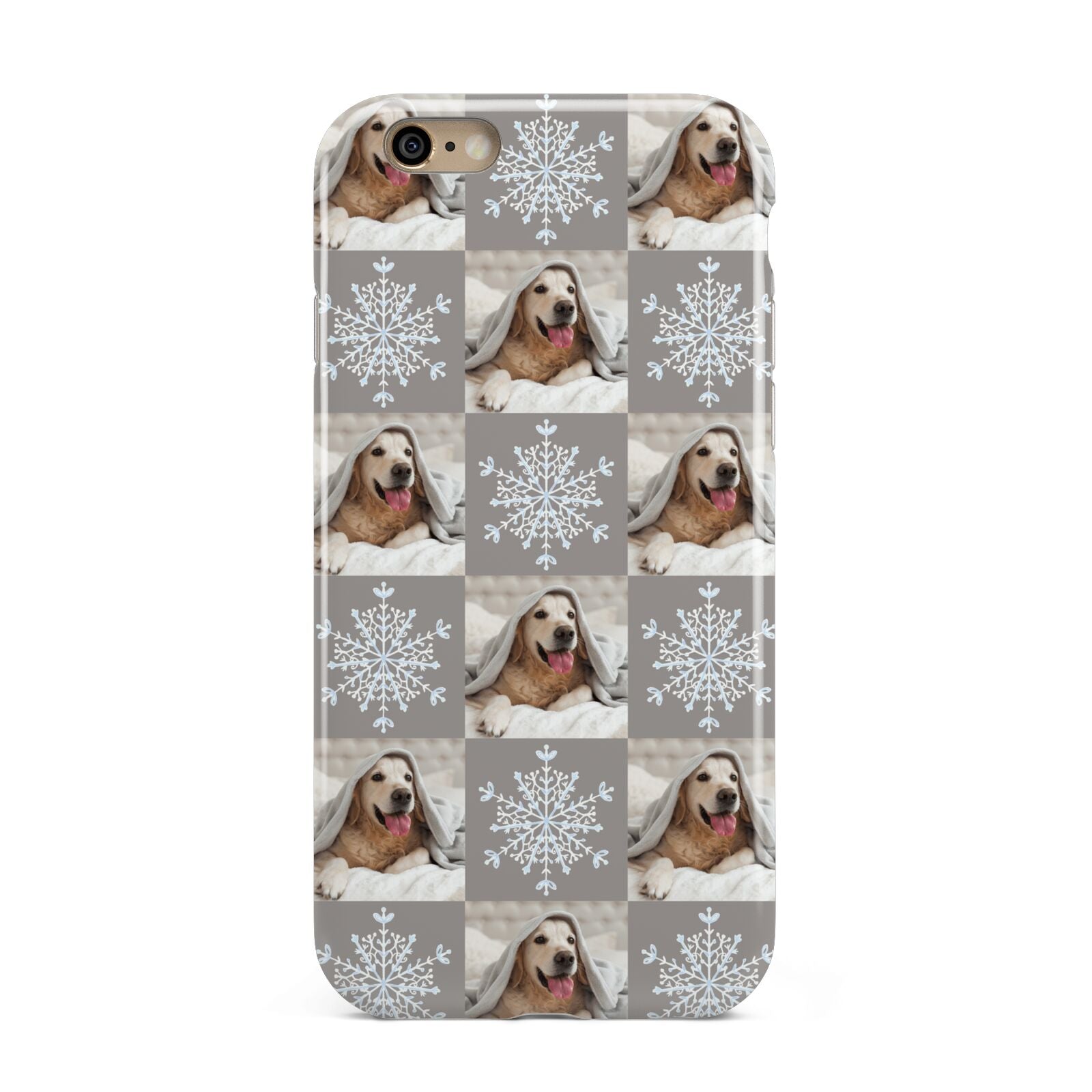 Christmas Dog Photo Apple iPhone 6 3D Tough Case