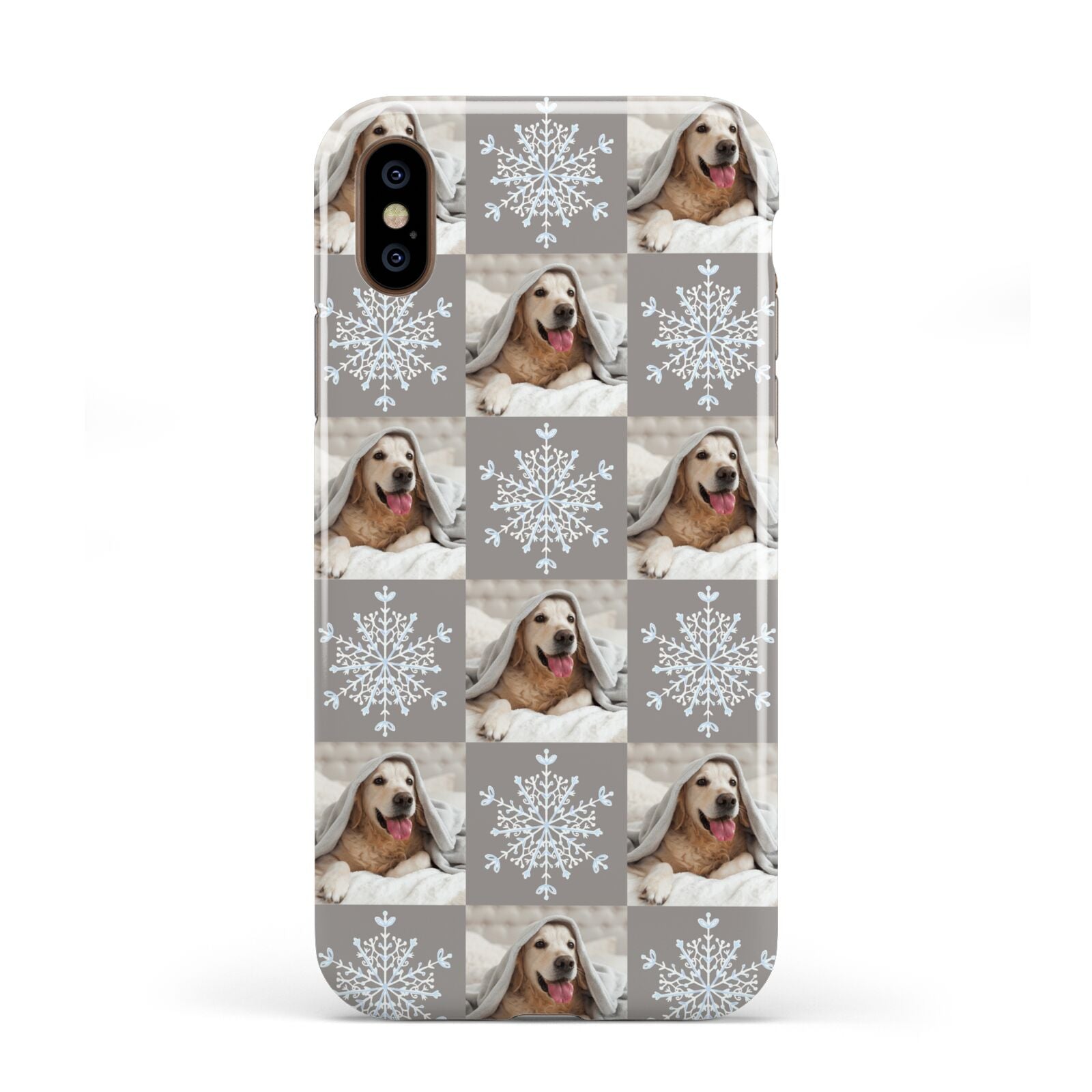 Christmas Dog Photo Apple iPhone XS 3D Tough