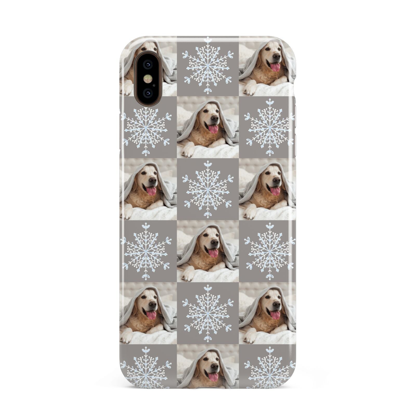 Christmas Dog Photo Apple iPhone Xs Max 3D Tough Case