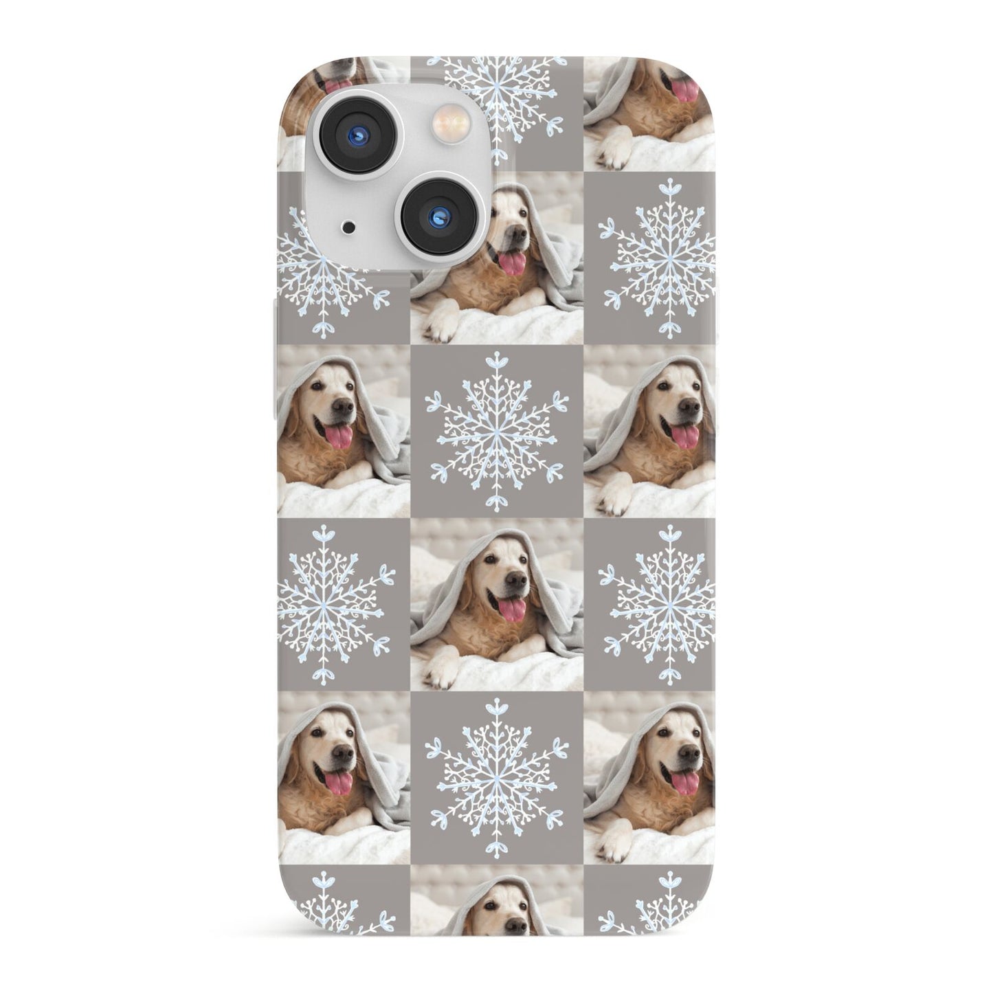 Christmas Dog Photo iPhone 13 Mini Full Wrap 3D Snap Case