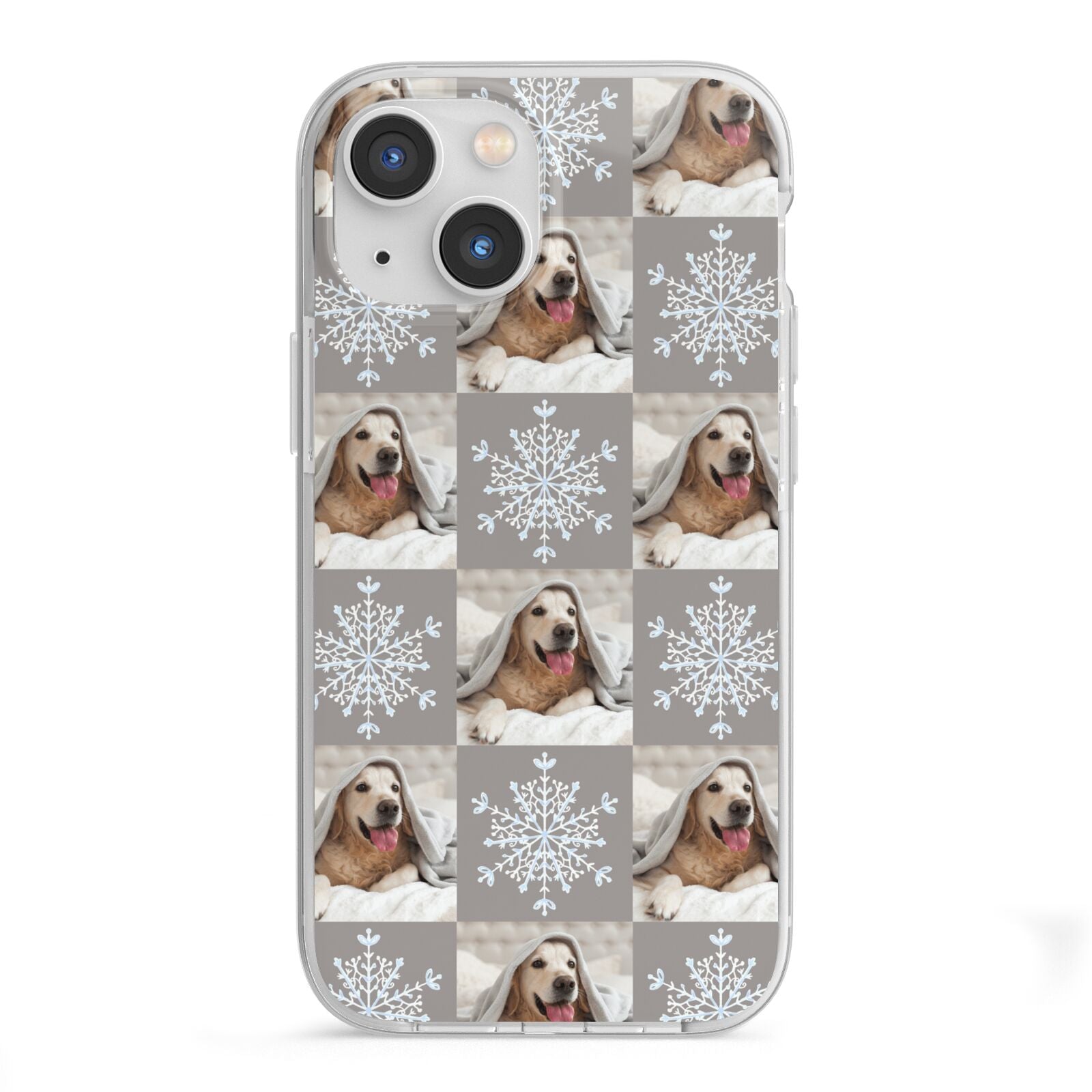 Christmas Dog Photo iPhone 13 Mini TPU Impact Case with White Edges