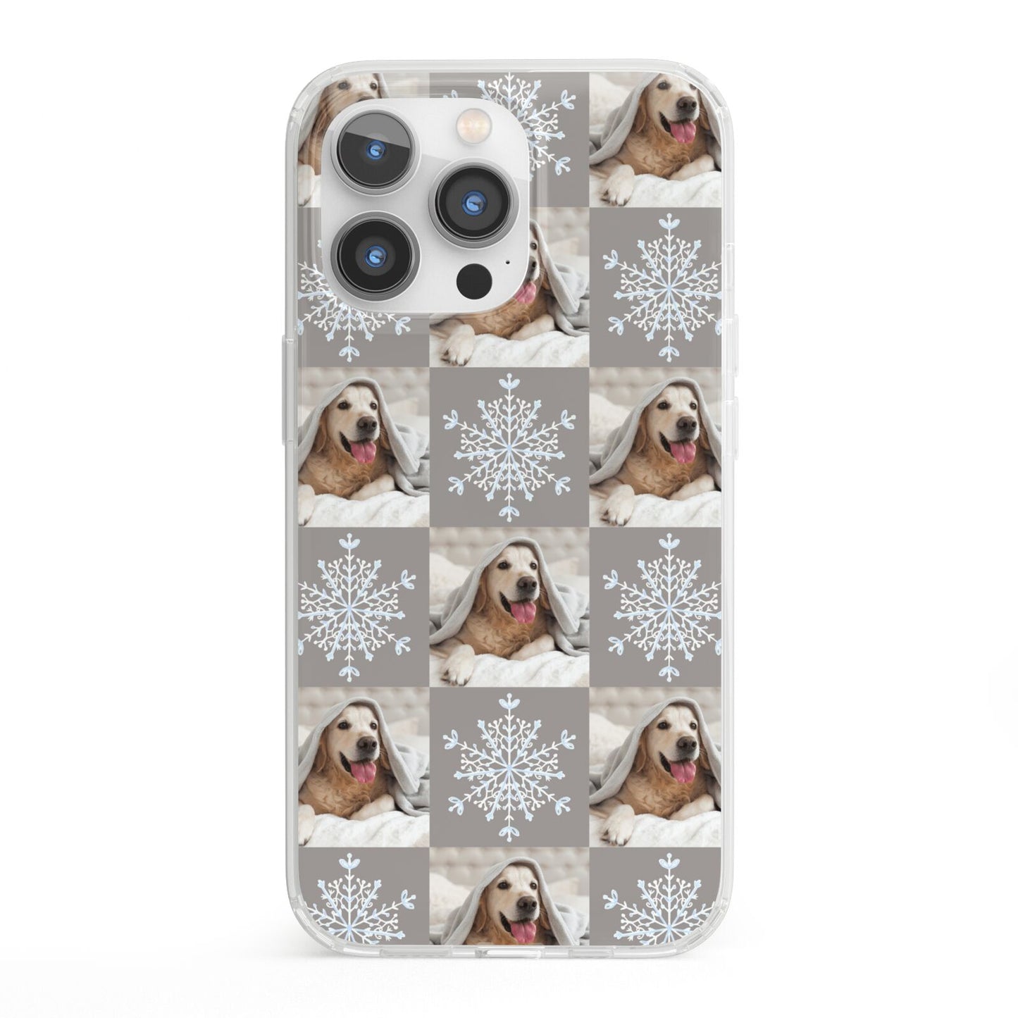 Christmas Dog Photo iPhone 13 Pro Clear Bumper Case