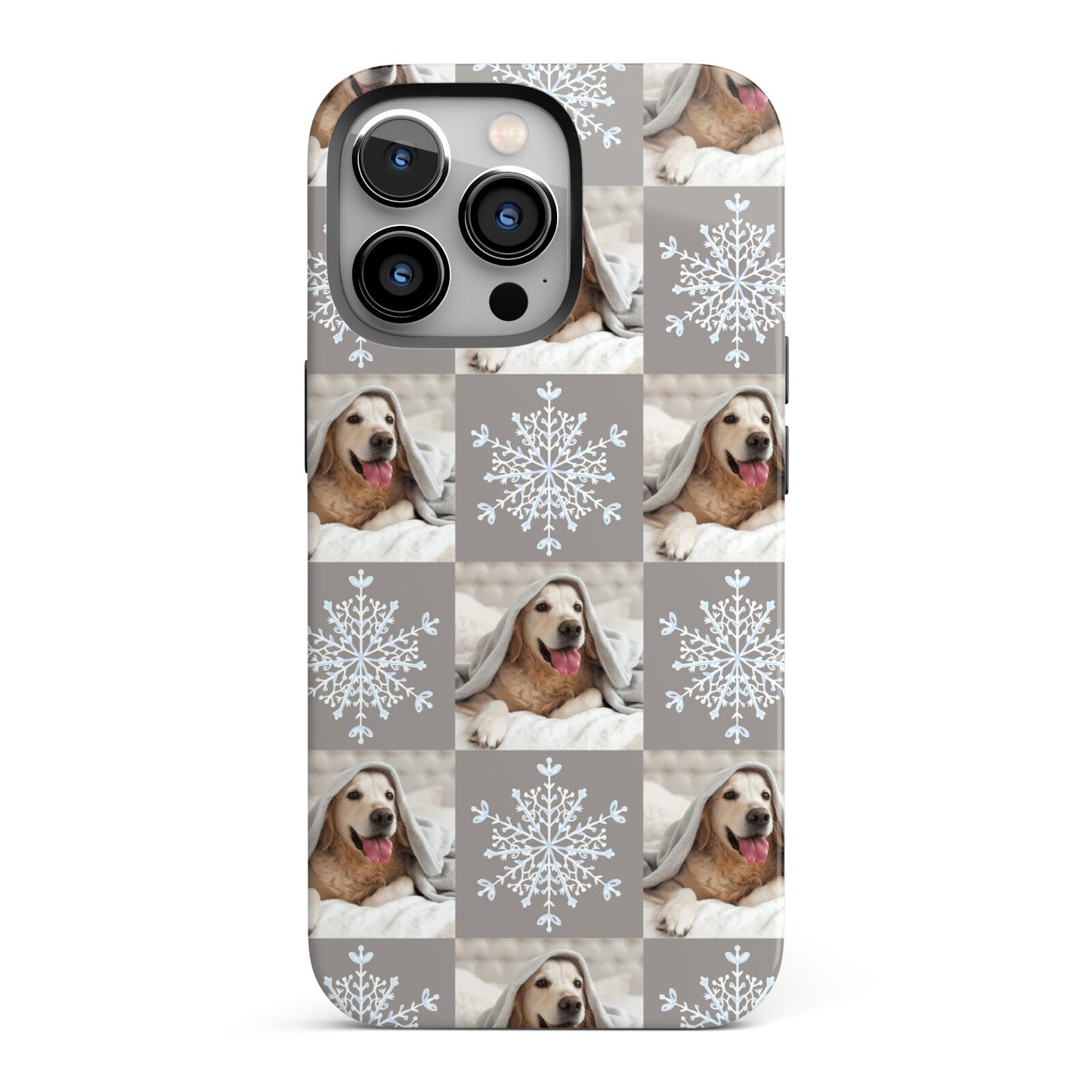 Christmas Dog Photo iPhone 13 Pro Full Wrap 3D Tough Case