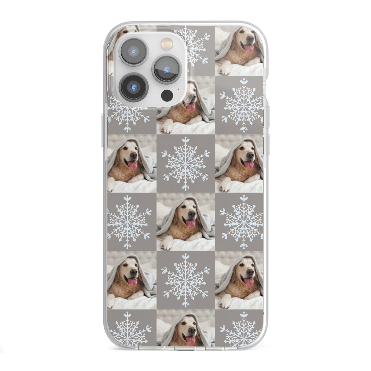 Christmas Dog Photo iPhone 13 Pro Max TPU Impact Case with White Edges