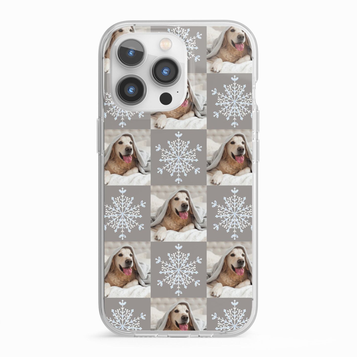 Christmas Dog Photo iPhone 13 Pro TPU Impact Case with White Edges