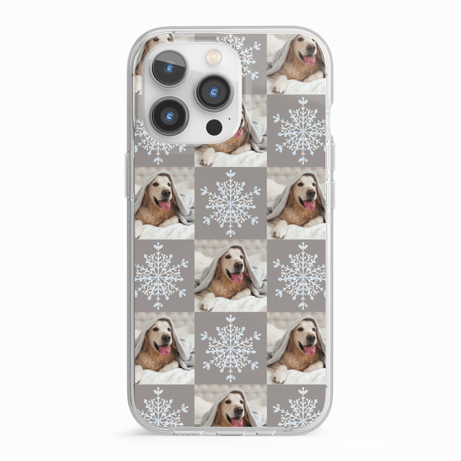 Christmas Dog Photo iPhone 13 Pro TPU Impact Case with White Edges