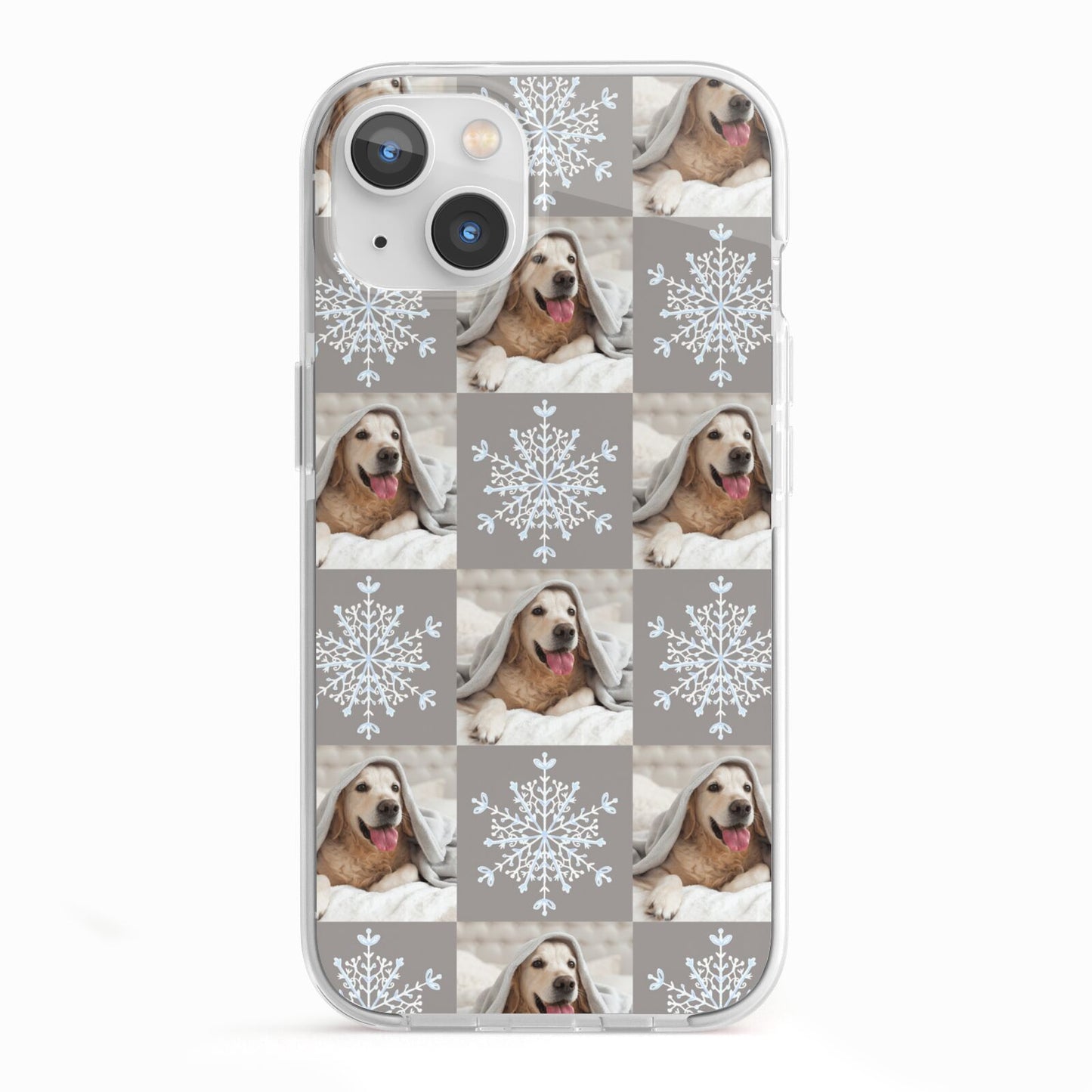 Christmas Dog Photo iPhone 13 TPU Impact Case with White Edges