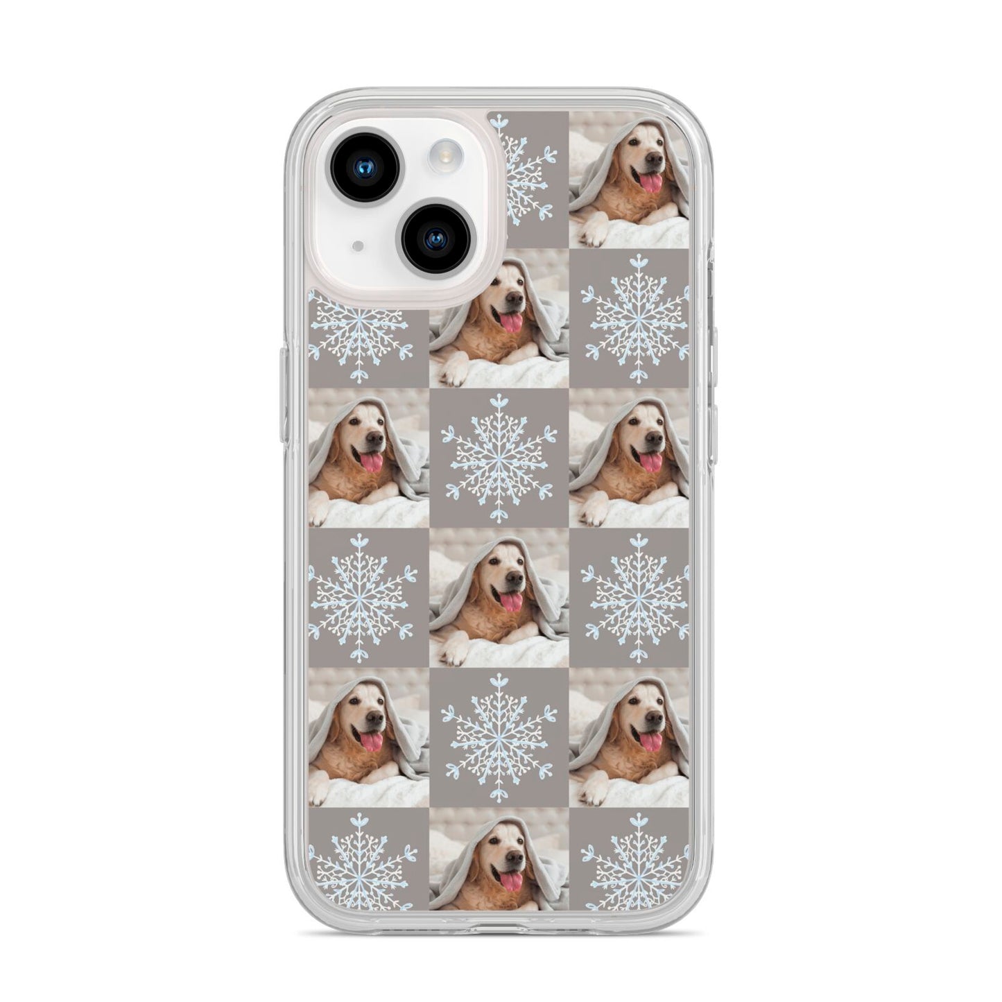 Christmas Dog Photo iPhone 14 Clear Tough Case Starlight