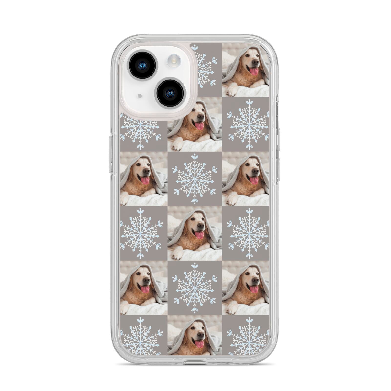 Christmas Dog Photo iPhone 14 Clear Tough Case Starlight
