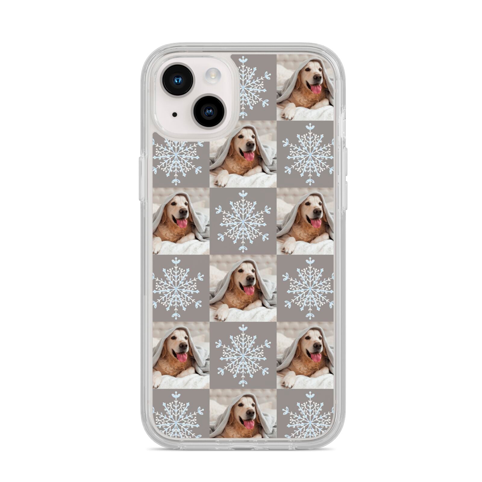 Christmas Dog Photo iPhone 14 Plus Clear Tough Case Starlight