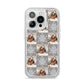 Christmas Dog Photo iPhone 14 Pro Glitter Tough Case Silver