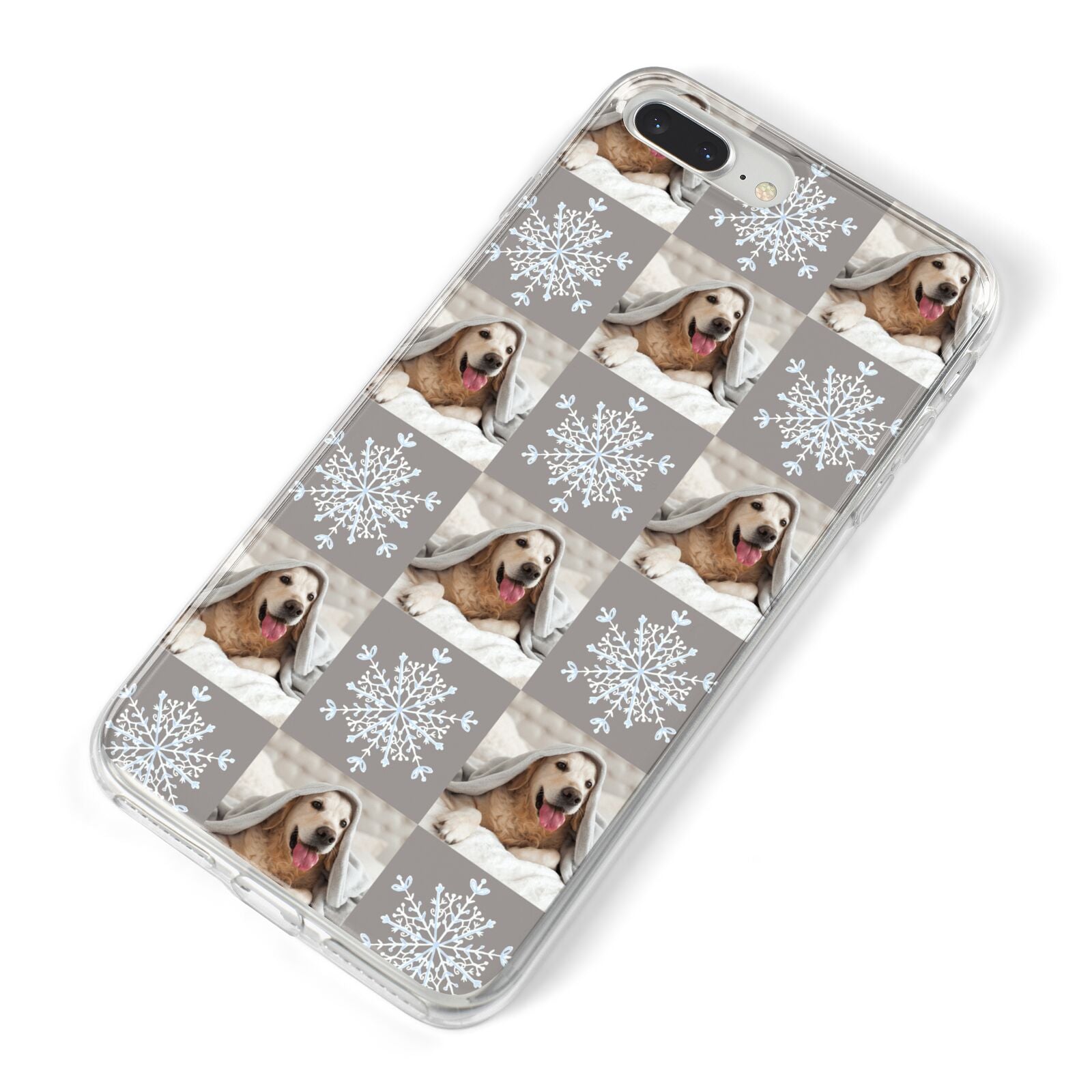 Christmas Dog Photo iPhone 8 Plus Bumper Case on Silver iPhone Alternative Image