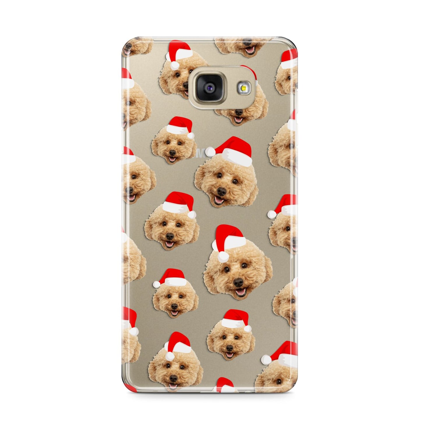 Christmas Dog Samsung Galaxy A9 2016 Case on gold phone