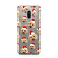 Christmas Dog Samsung Galaxy S9 Plus Case on Silver phone