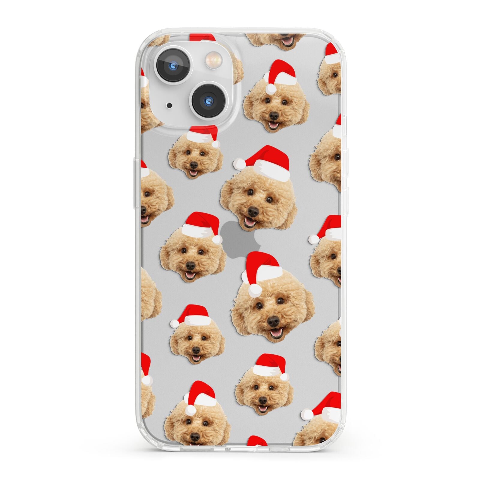Christmas Dog iPhone 13 Clear Bumper Case