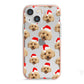 Christmas Dog iPhone 13 Mini TPU Impact Case with Pink Edges