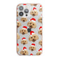 Christmas Dog iPhone 13 Pro Max TPU Impact Case with Pink Edges