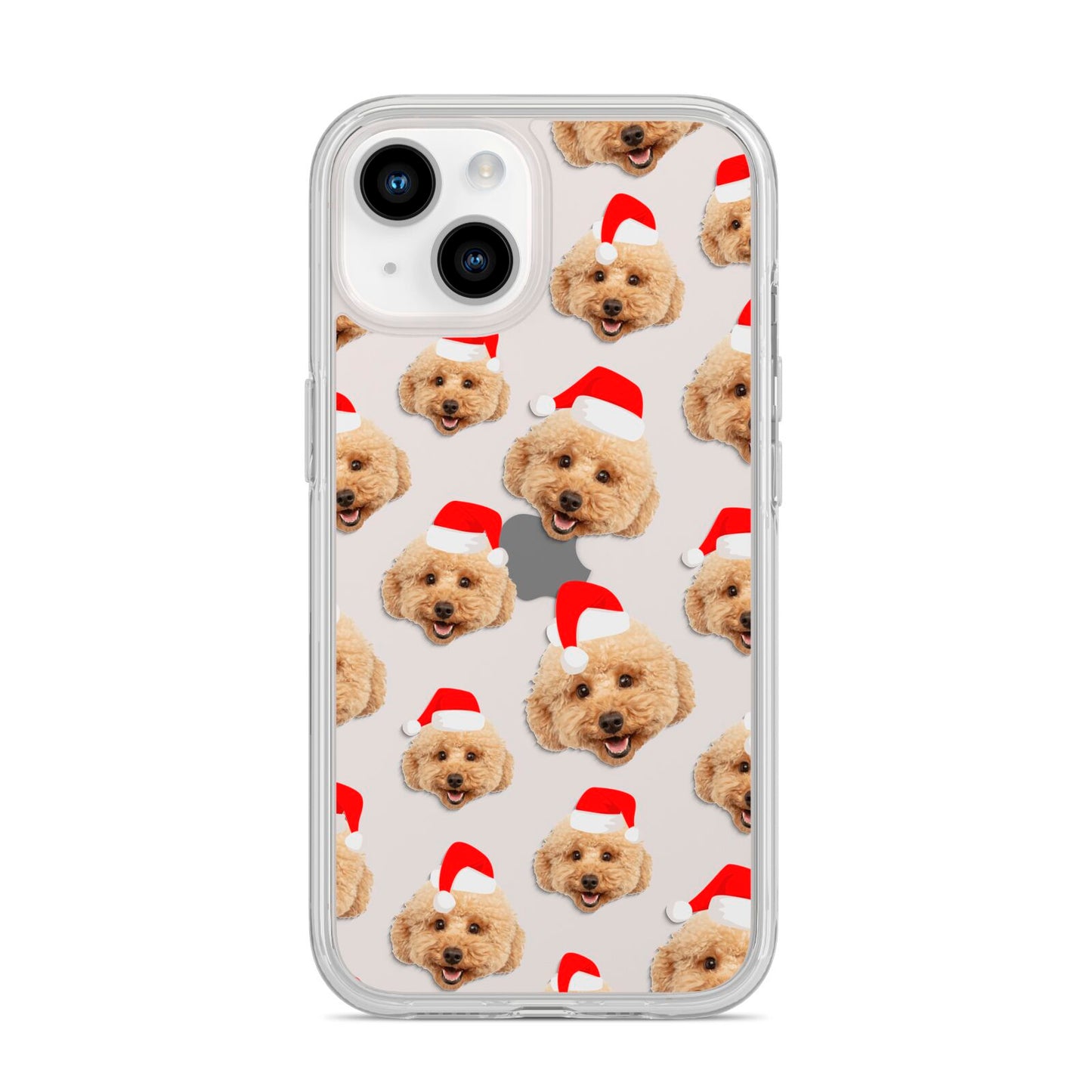 Christmas Dog iPhone 14 Clear Tough Case Starlight