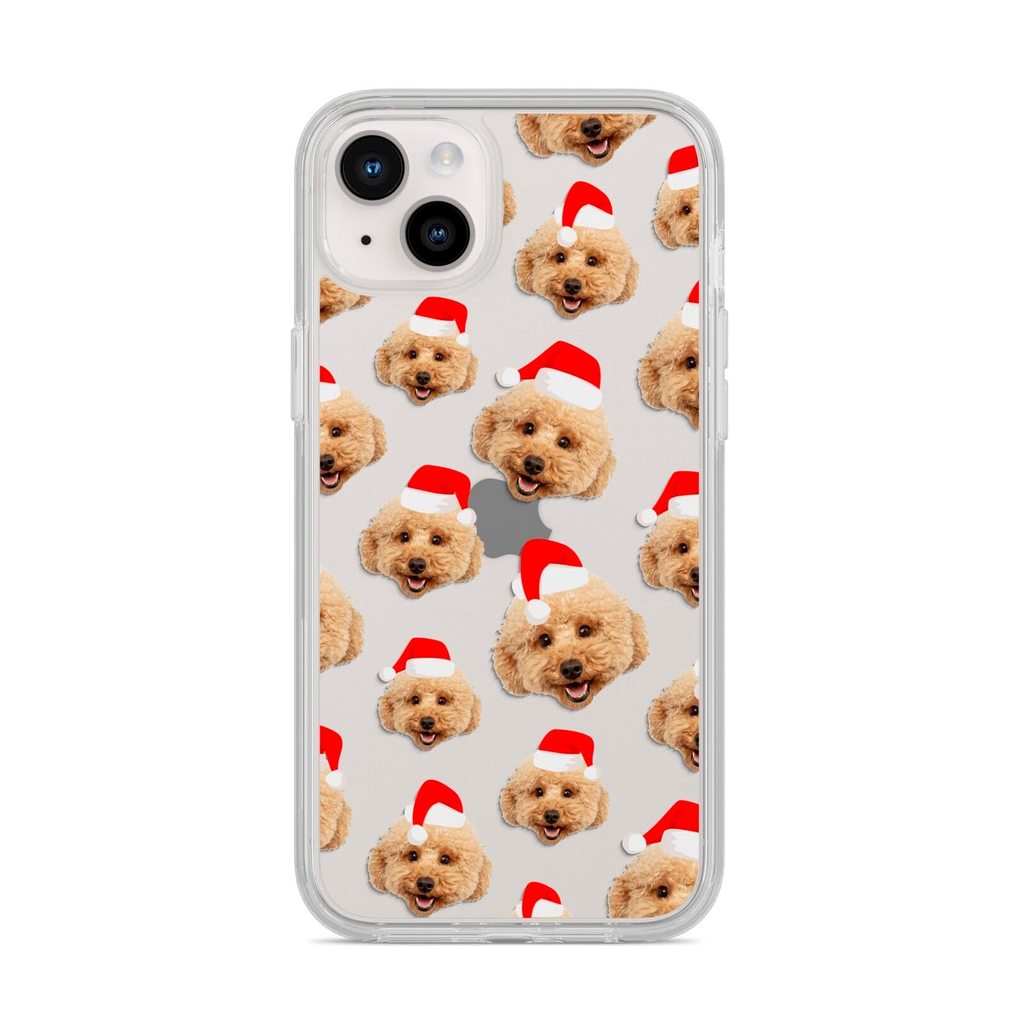 Christmas Dog iPhone 14 Plus Clear Tough Case Starlight