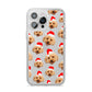 Christmas Dog iPhone 14 Pro Max Clear Tough Case Silver