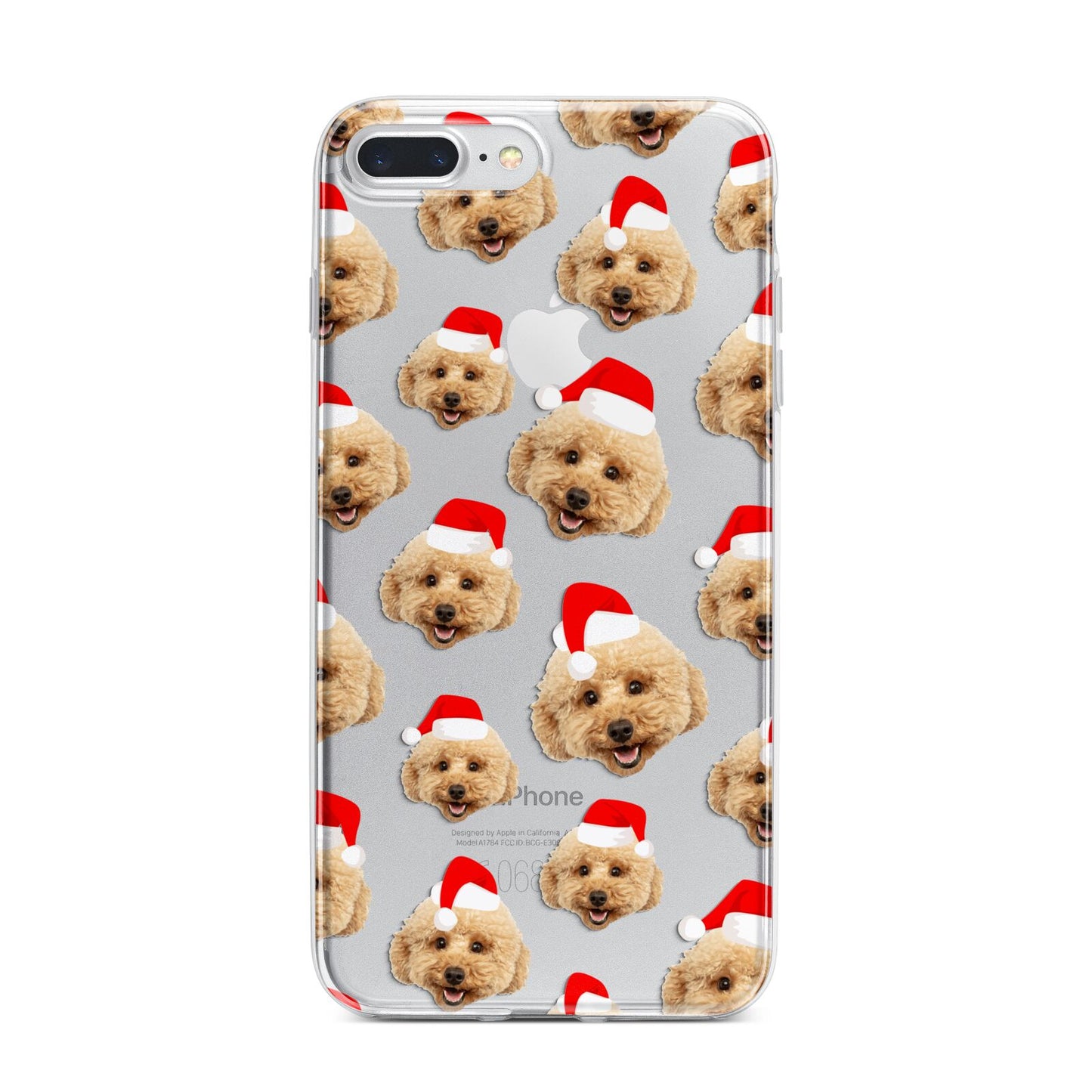 Christmas Dog iPhone 7 Plus Bumper Case on Silver iPhone