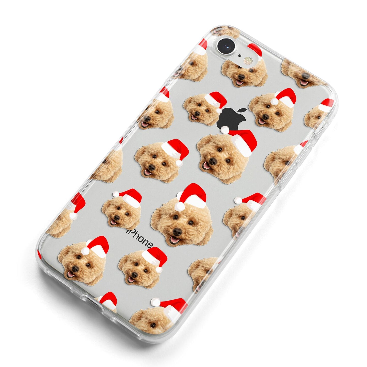Christmas Dog iPhone 8 Bumper Case on Silver iPhone Alternative Image