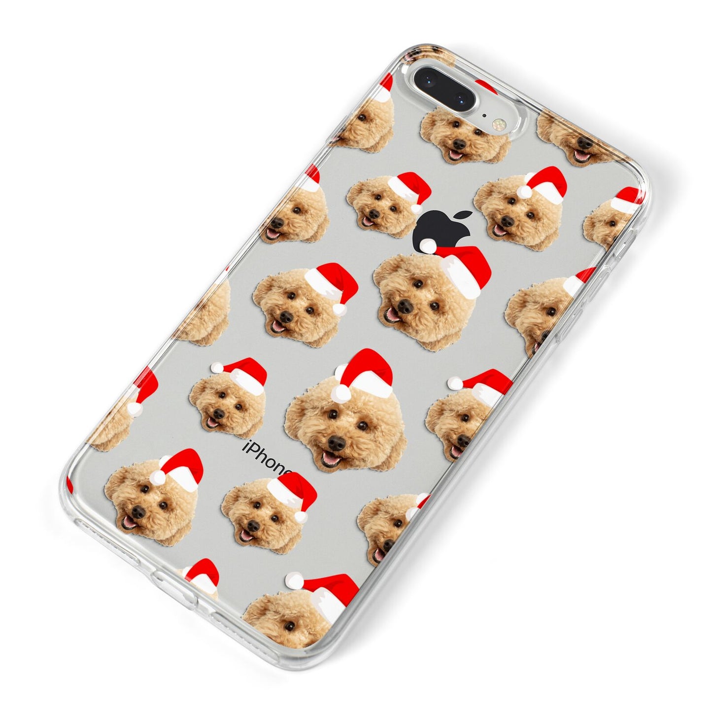 Christmas Dog iPhone 8 Plus Bumper Case on Silver iPhone Alternative Image