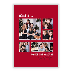 Weihnachts-Familienfoto, personalisierte Grußkarte
