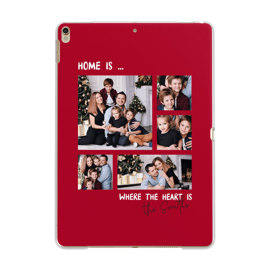 Christmas Family Photo Personalised Apple iPad Gold Case