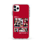 Christmas Family Photo Personalised Apple iPhone 11 Pro Max in Silver with White Impact Case