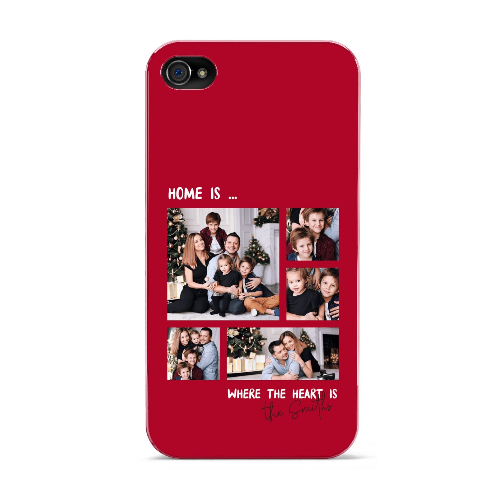 Christmas Family Photo Personalised Apple iPhone 4s Case