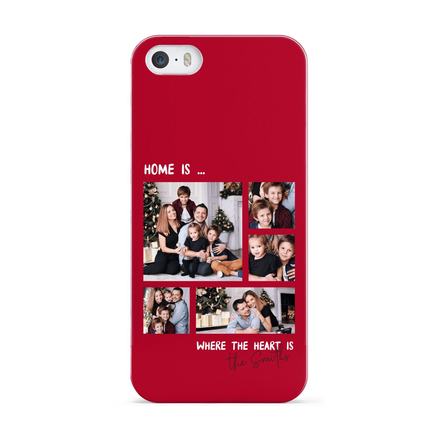 Christmas Family Photo Personalised Apple iPhone 5 Case