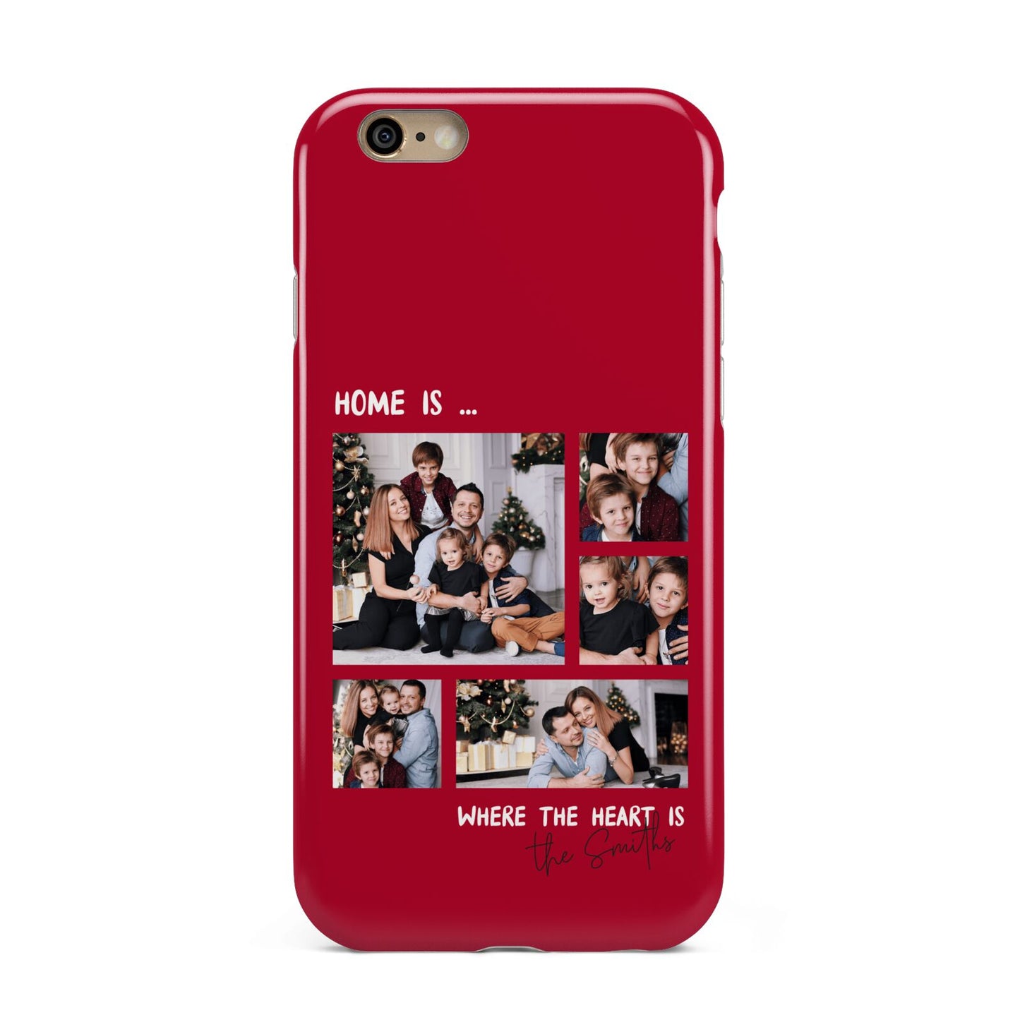 Christmas Family Photo Personalised Apple iPhone 6 3D Tough Case